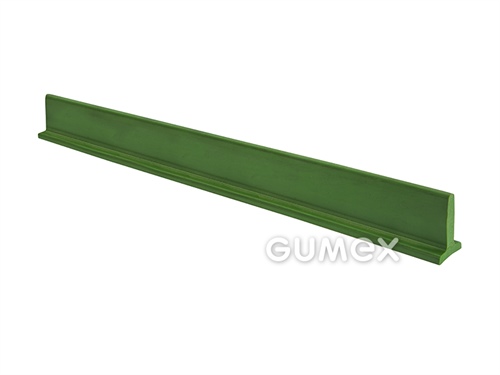 Plastový unášač priečny, výška 20mm, bez textilnej vložky, PVC, zelený